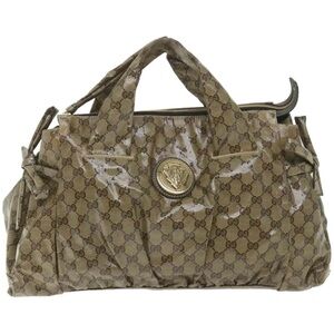 Gucci GG Vintage Crystal Handbag Monogram with Gold Accents